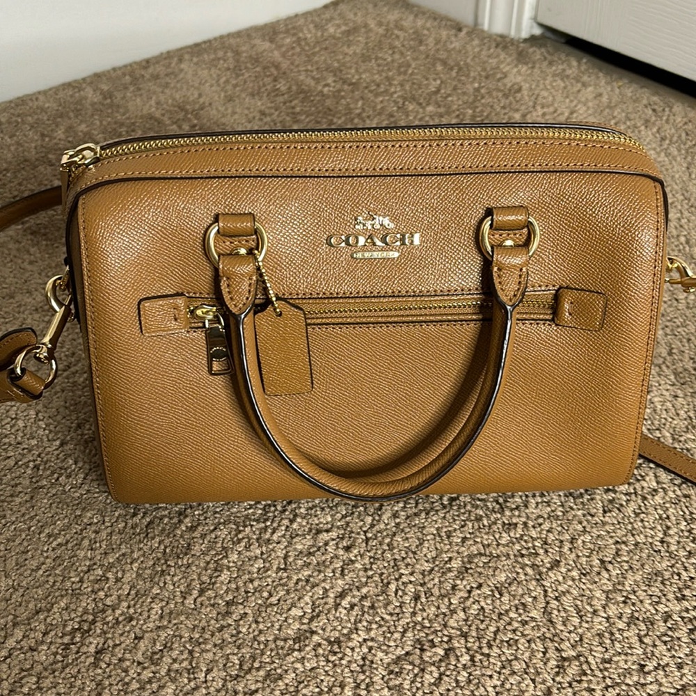 Brown Coach Purse, Brown Leather